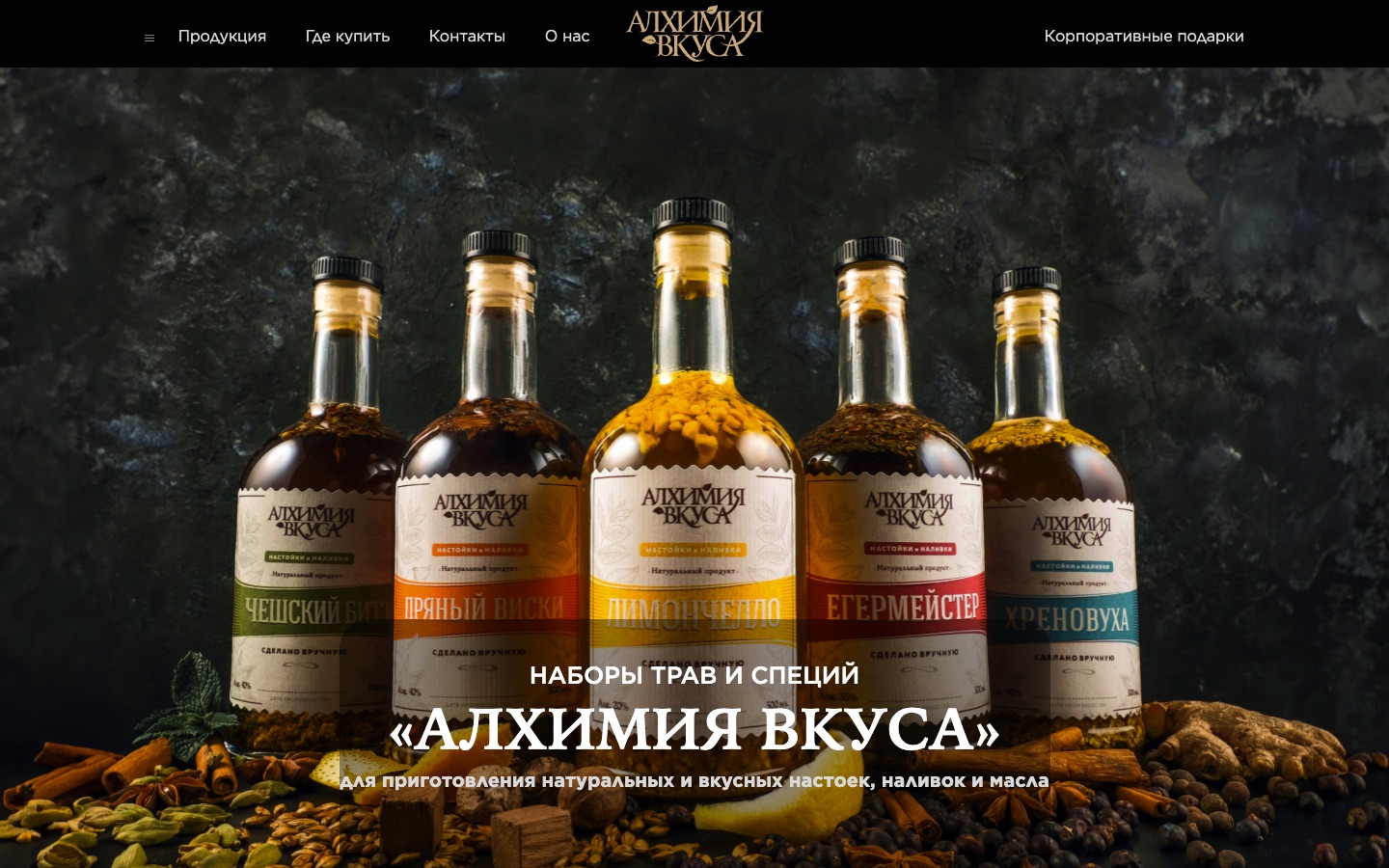 «Алхимия вкуса» — каталог подарочных наборов